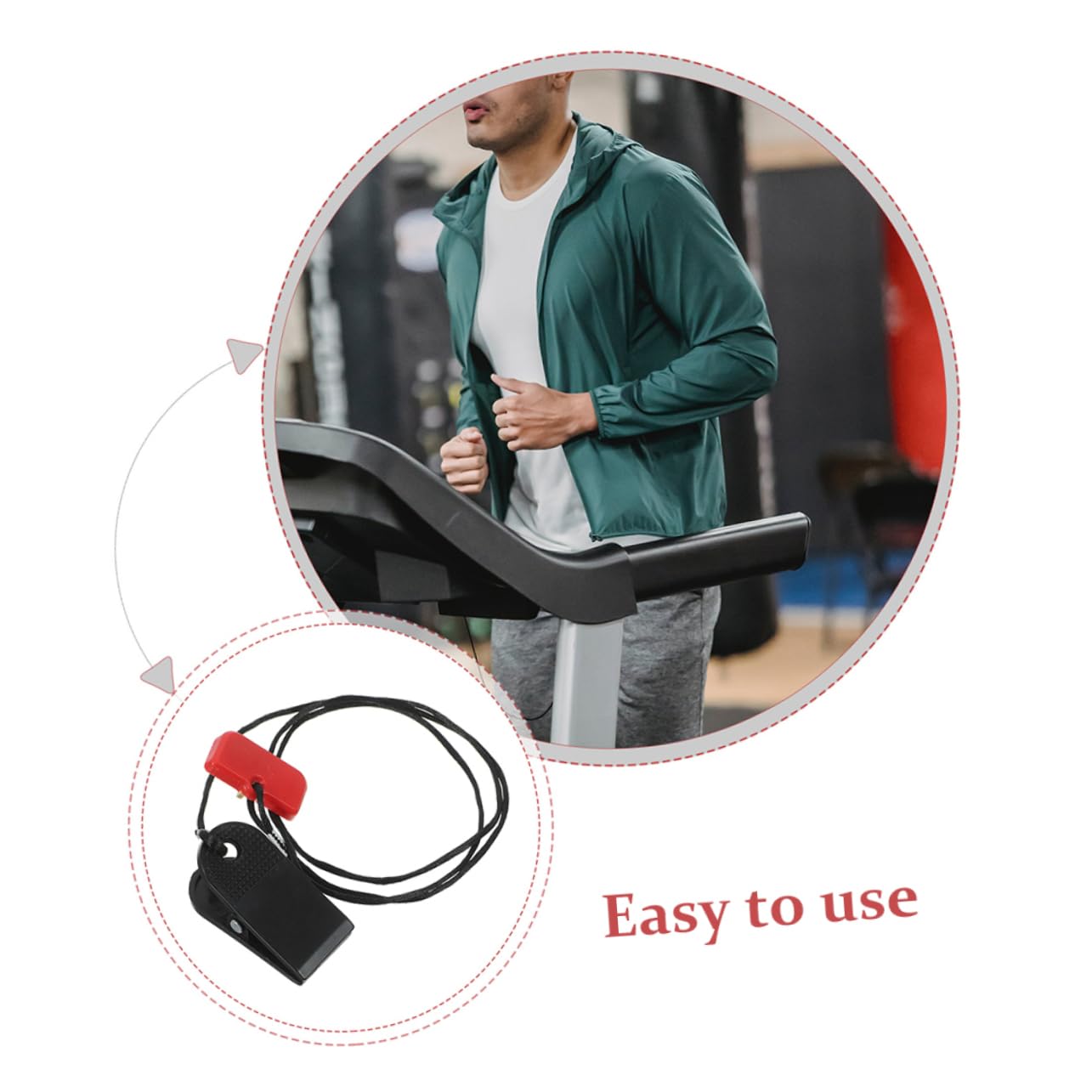 Mipcase Interruttore Di Arresto Di Emergenza Per Tapis Pulsante Di Blocco Della Chiave Portachiavi Per Auto Chiave Di Arresto Universale Chiave Di Sicurezza Magnetica Serrature