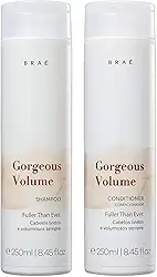Kit Shampoo e Condicionador Braé Gorgeous Volume - Volume Sem Pesar, Maciez Profissional e Brilho Espelhado, Cabelo Mais Encorpado