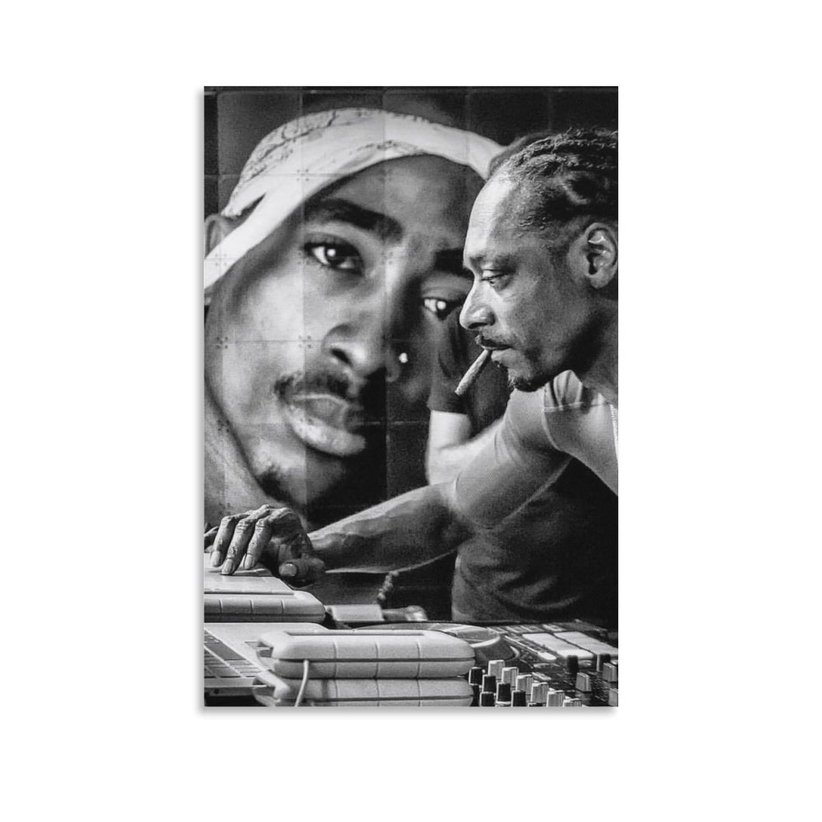 Poster su tela, motivo: cantante rap hip hop all star, stampa artistica da parete, poster decorativo moderno per la famiglia, 60 x 90 cm