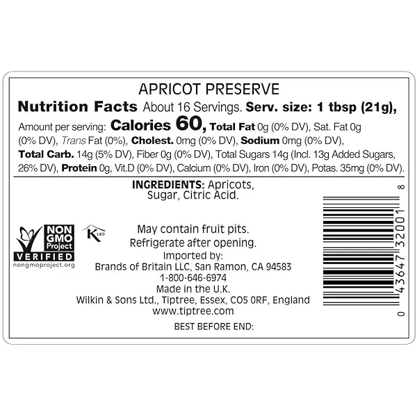 Tiptree Apricot Preserve, 12 Ounce (Pack of 2) 2
