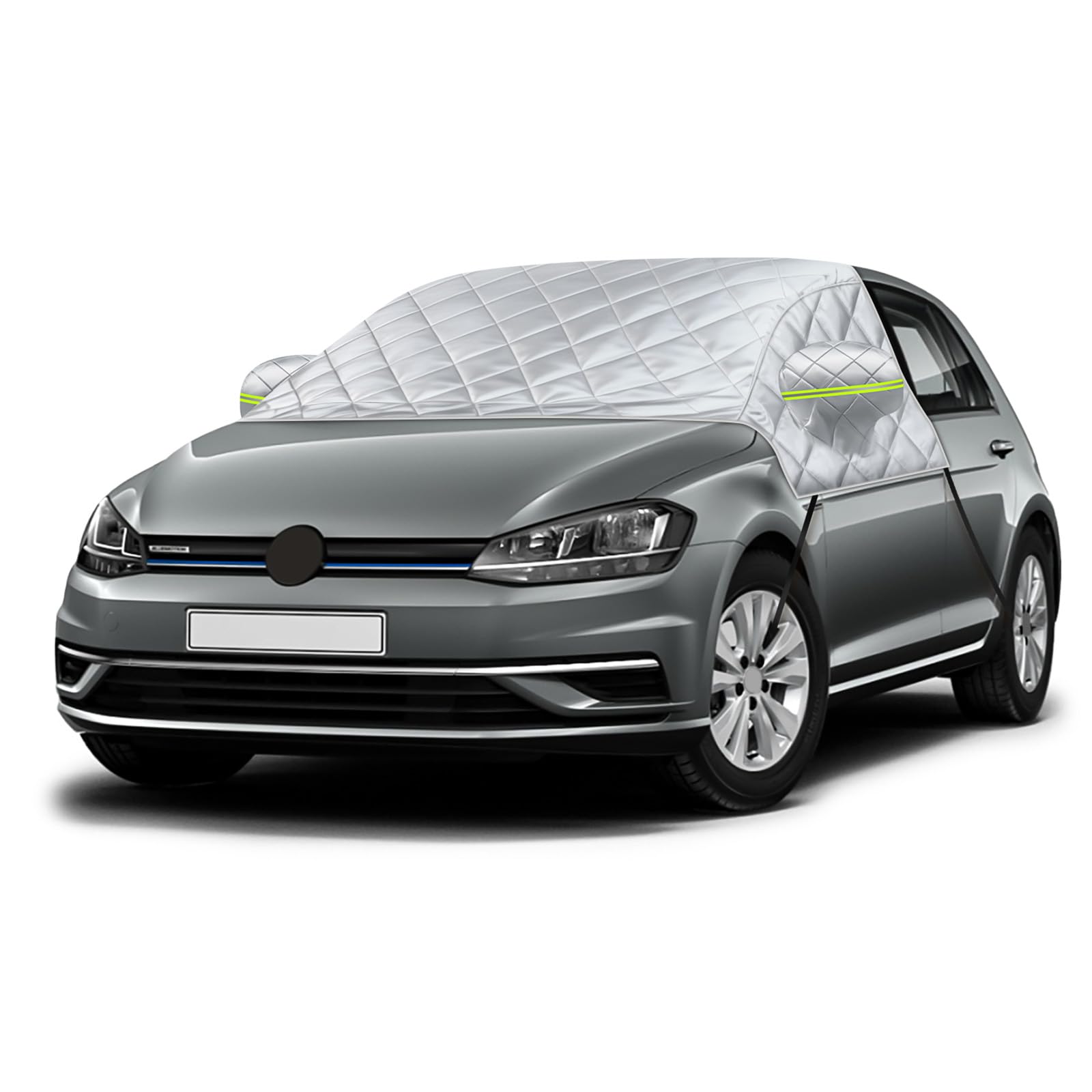 Copertura Parabrezza Compatibile con VW Golf, Prova di Neve Antigelo per Finestrino Anteriore con Striscia Riflettente, Addensare e Tenere in Caldo Impermeabile