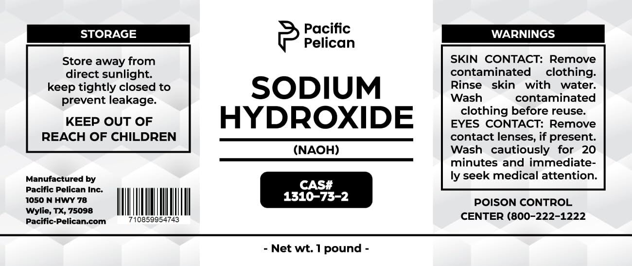 Pacific Pelican Sodium Hydroxide (99.0% Caustic Soda) (NaOH) – Chemical