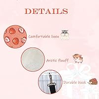 Vista 3 de LEFTSTARER Hamaca colgante para animales pequeños para mascotas, hurón, litera, jaula de juguete para hámster, rata, planeador de azúcar, loro