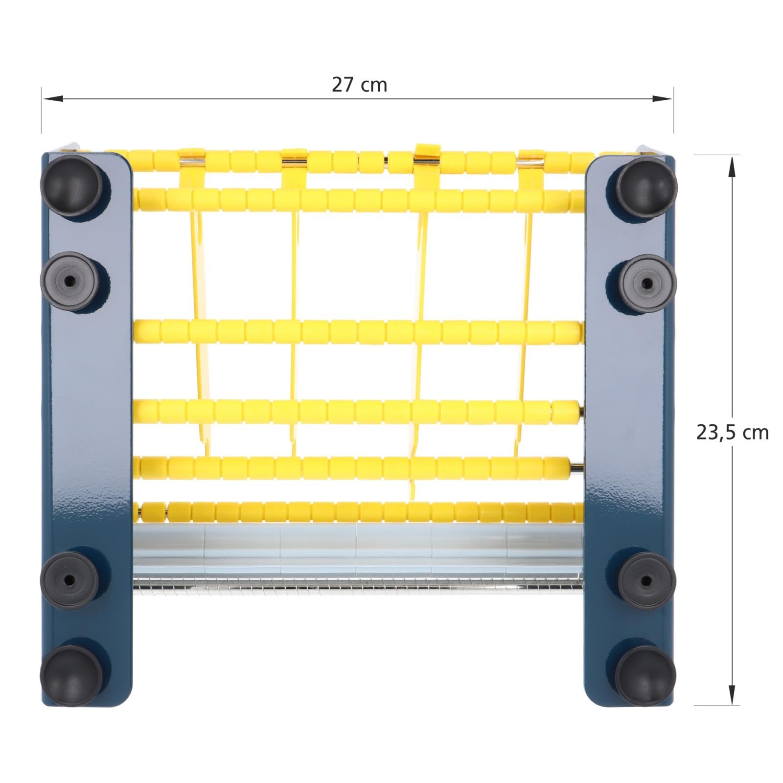 Distributeur d'étiquettes manuel en acier 265 mm 4 séparateurs de rouleau