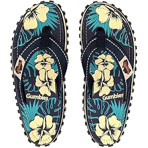 Tongs Gumbies Original Blue Hibiscus Cover