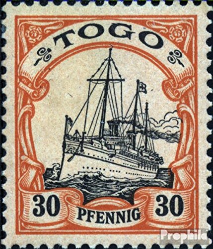 Sellos Togo 1900 yate Hohenzollern Prophila 12 para completar álbumes coloniales sin errores