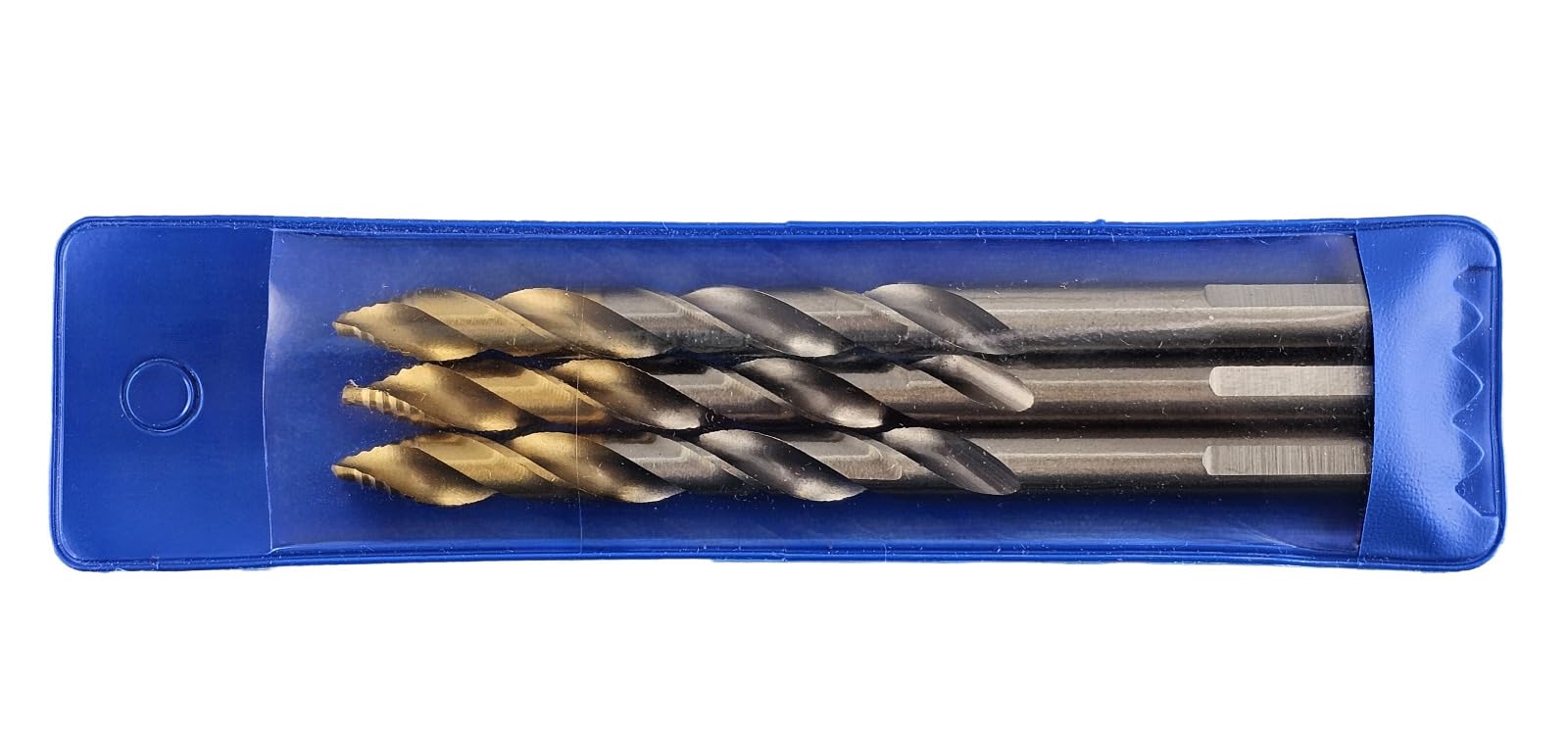 WRS Präz. Spiralbohrer aus HSS-E (Co) mit TIN-Stufenspitze und 3-Flächen-Schaft*, DIN 338, für Stahl und VA, Größe: 11,0 mm Ø, Anzahl der Artikel: 3