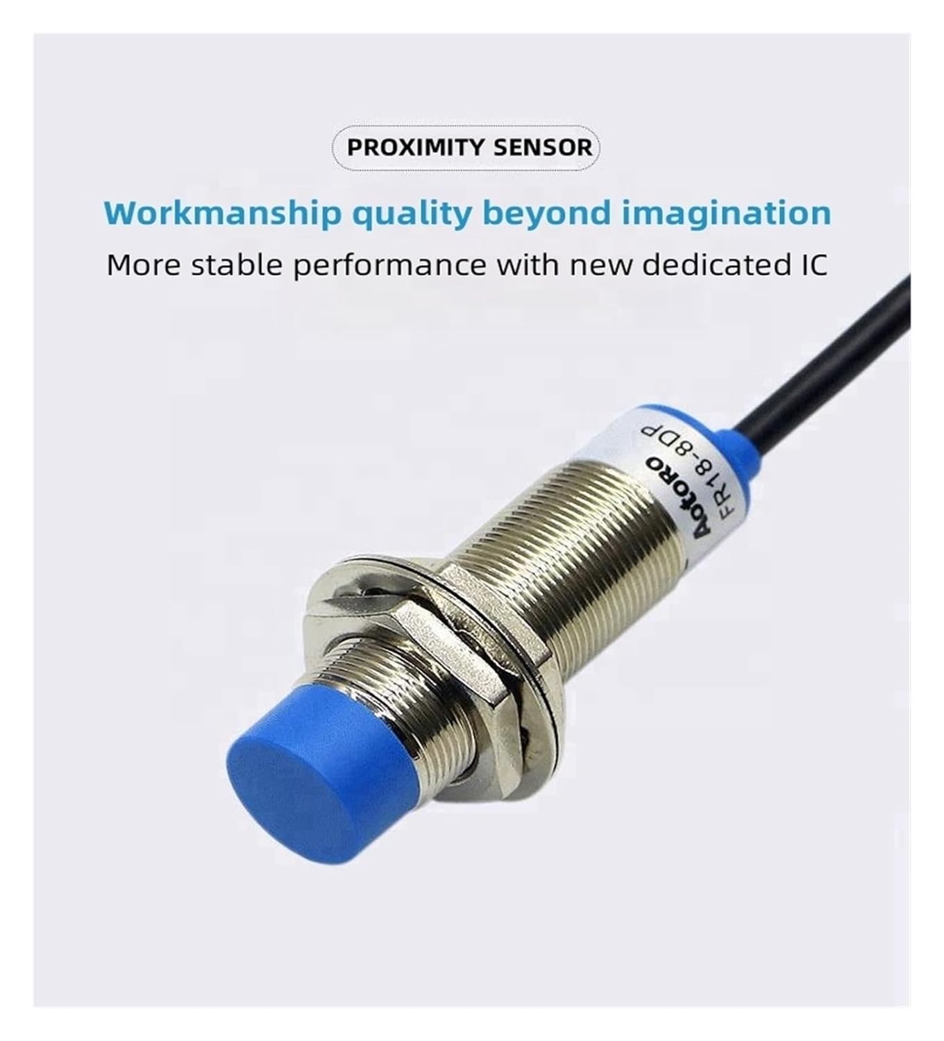 Non-Flush FR18-8DO DC 2-Wire inductive Proximity Sensor housing 12V DC Proximity Sensor