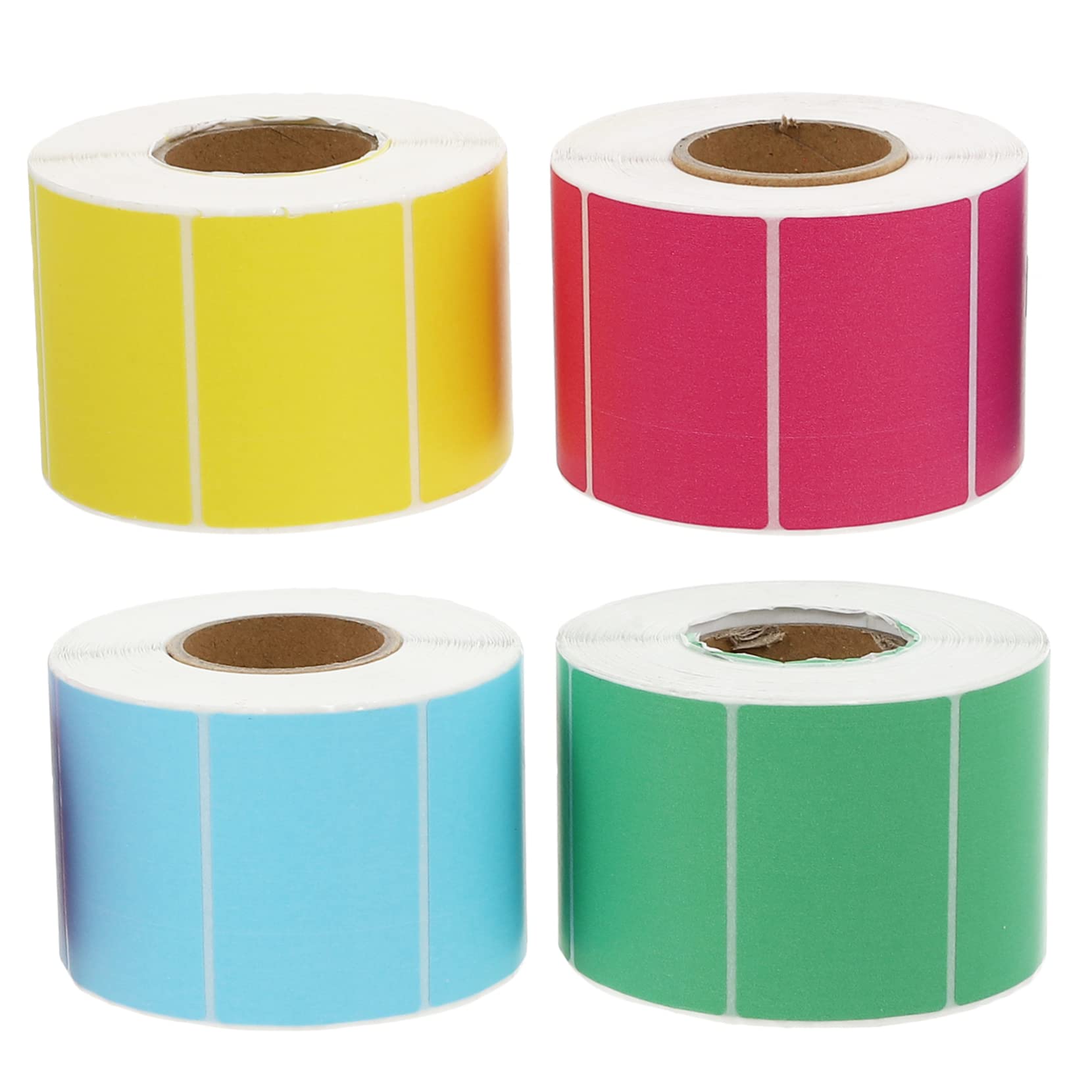 Etichette Termiche in Carta Colorate 4 Pezzi Rettangolari