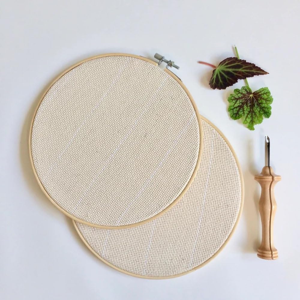 SRP Craft Monks Cloth Fabric 100% Cotton for Punch Needle, Rug Hooking & Tufting Gun | Embroidery Needlework Fabric | 60 Inch Width – 1 Meter