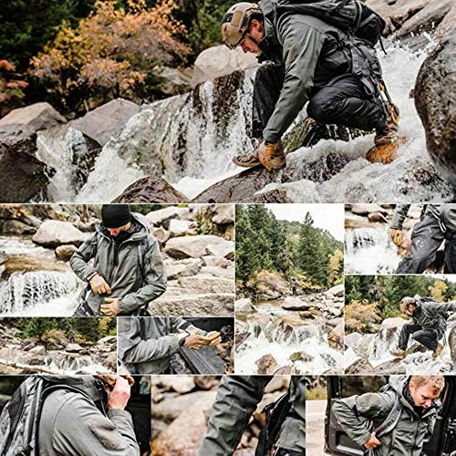 ANTARCTICA Men's Outdoor Waterproof Soft Shell Hooded Military Tactical Jacket (Army Green, XXX-Large)