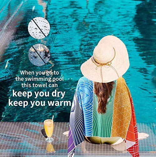 ANPPEX Coperta in Cotone per Yoga, Asciugamano da