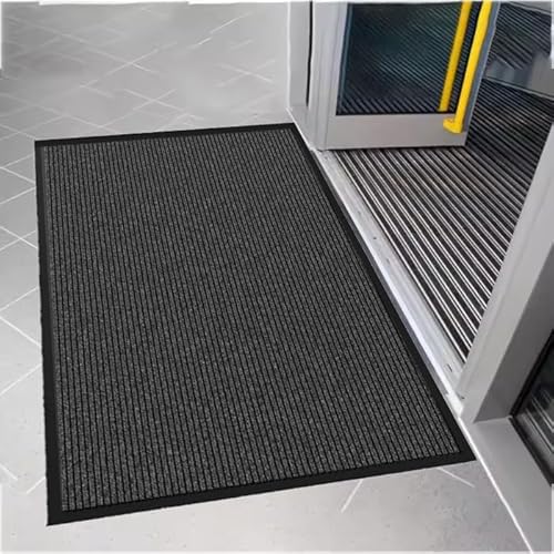XSKDJS ㅤ Tapete de porta de grau comercial, tamanho grande, 7,5 x 25,4 cm, coleção resistente, antid