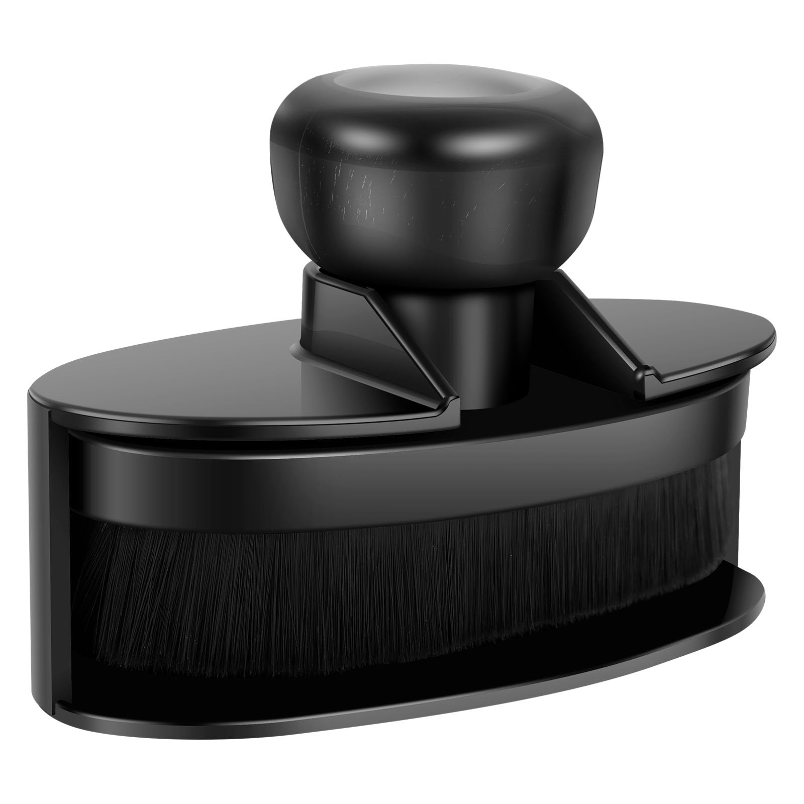 Car Tire Shine Applicator with Enlarged Brush Head & Sealed Handle Tire Dressing Applicator Brush with Storage Stand for Automotive Detailing