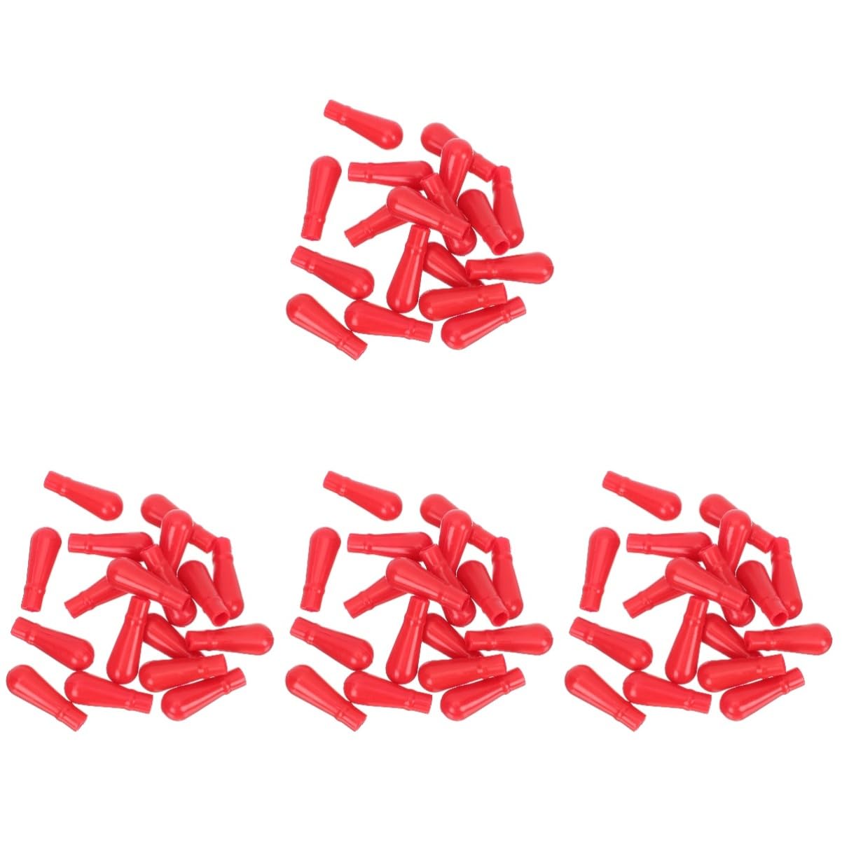 Ciieeo 4 Set Capsule Ricambio Per Pipette Vetro Tappi Silicone Per Contagocce Per Laboratori E Uso Personale Facili Da Utilizzare E 50 Pezzi * 4