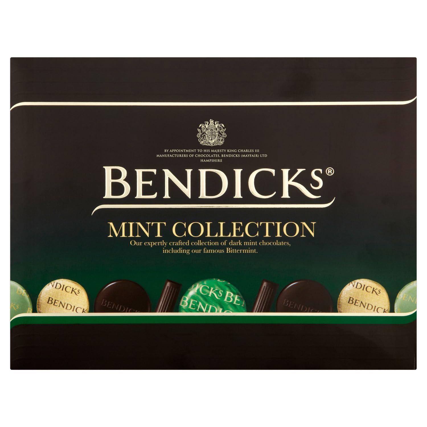 Bendicks Dark Chocolate Mint Collection, Premium Vegan Chocolate Mint Assortment, 400 g (Pack of 1)
