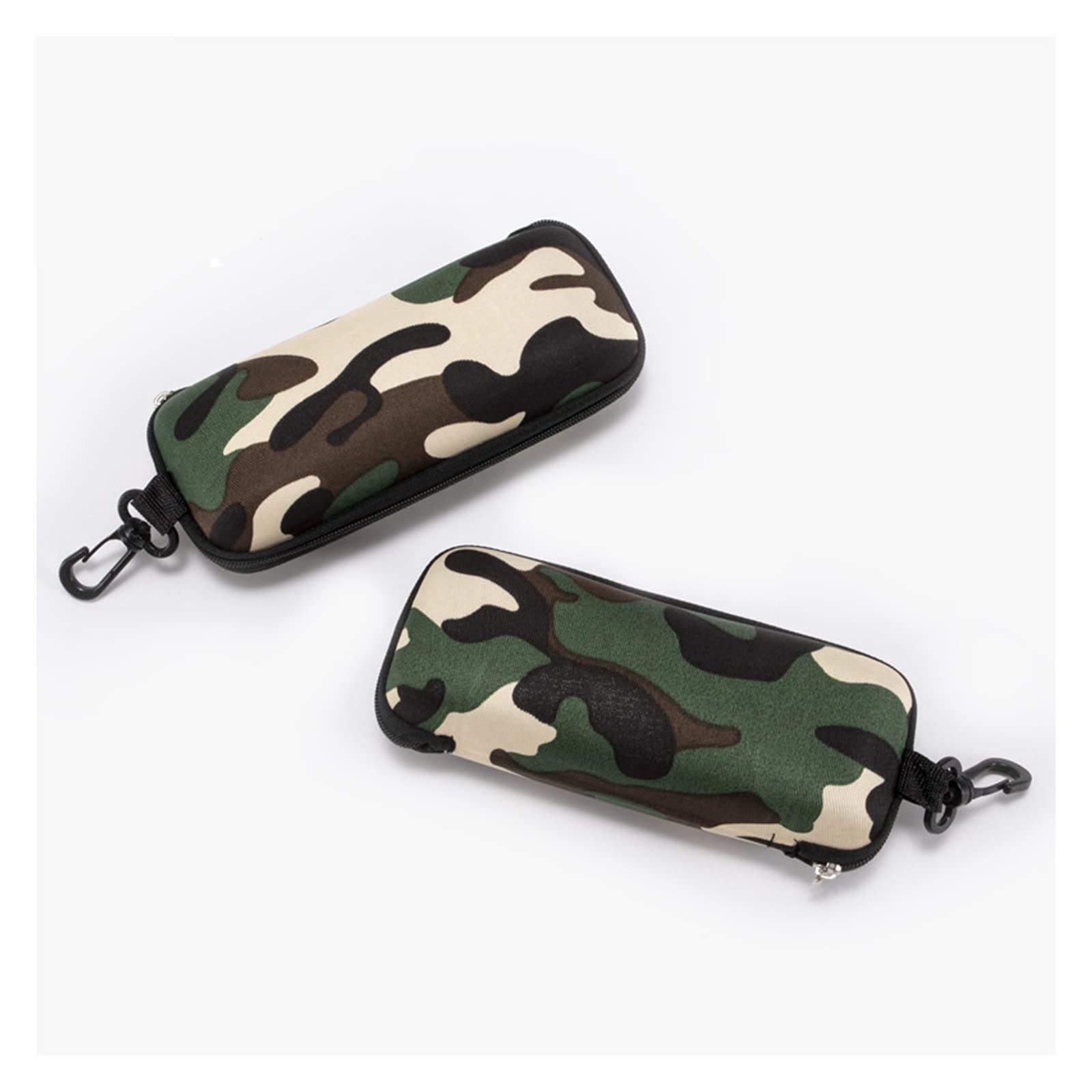 Kamuflaż tkanina etui na okulary outdoorowe sportowe pudełko na zamek pogrubione etui na okulary przeciwsłoneczne przenośne pudełko do przechowywania okularów pudełka
