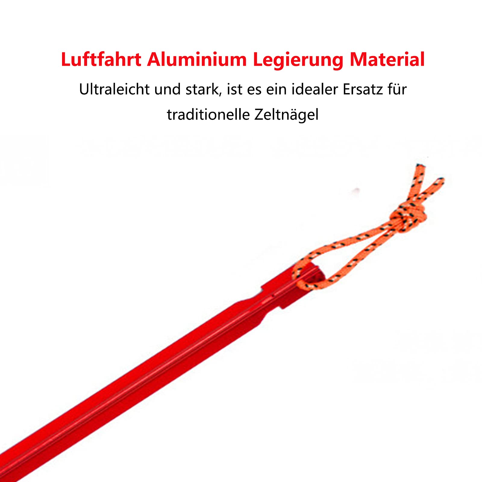 ThaiRoot Lot De 10 Piquets De Tente En Alliage D'aluminium - 15 Cm