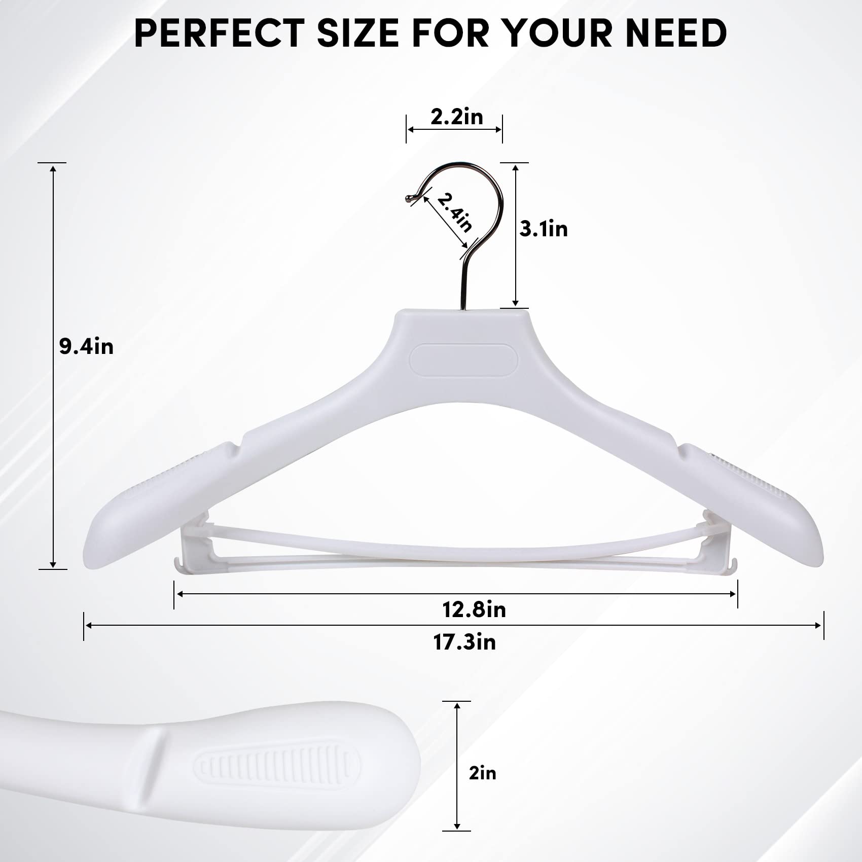 Hangerworld Lot De 20 Cintres En Plastique Pour Lingerie/Maillots - 11