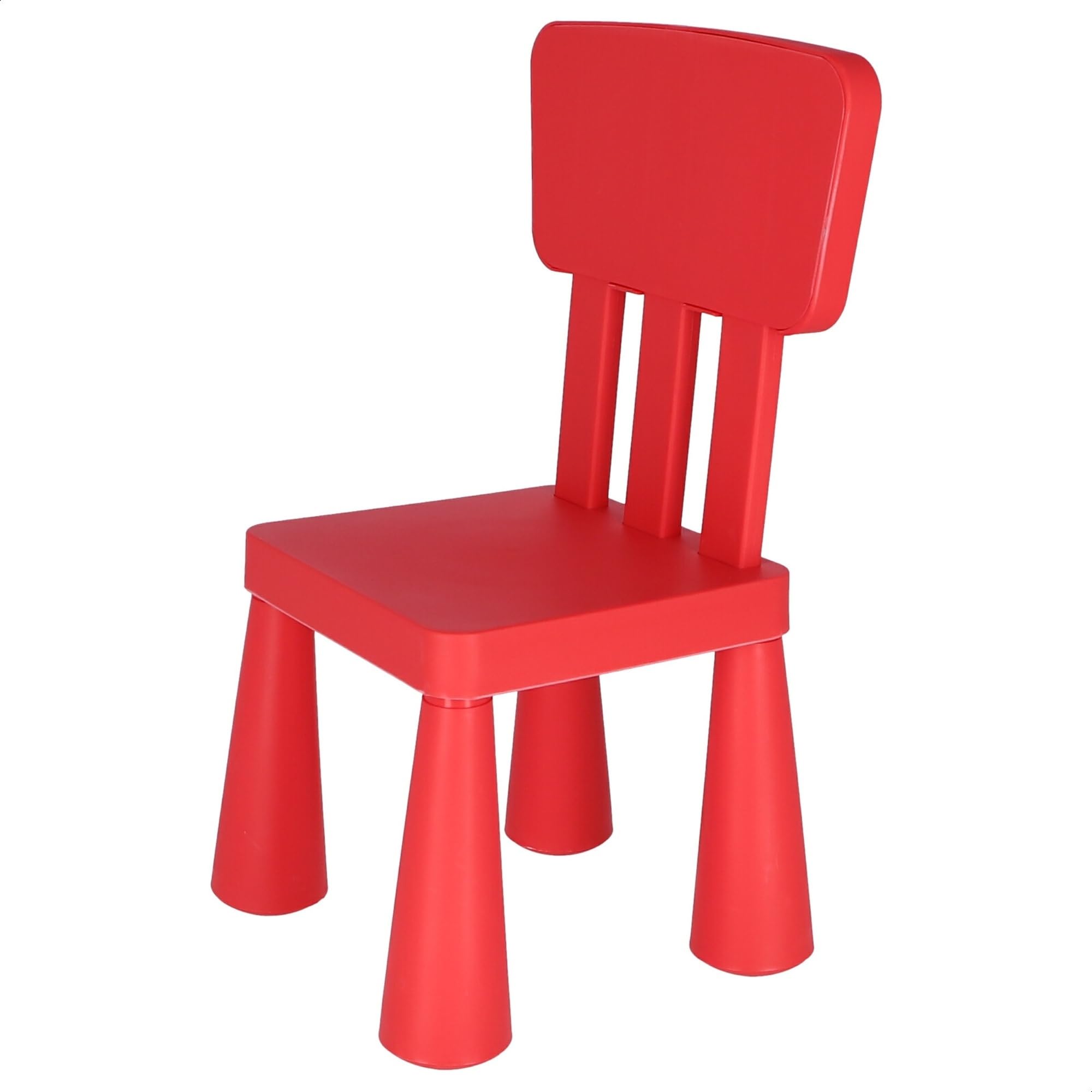WELL HOME MOBILIARIO & DECORACIÓN Mesita Redonda, 2 Silla Infantil roja, Rojo
