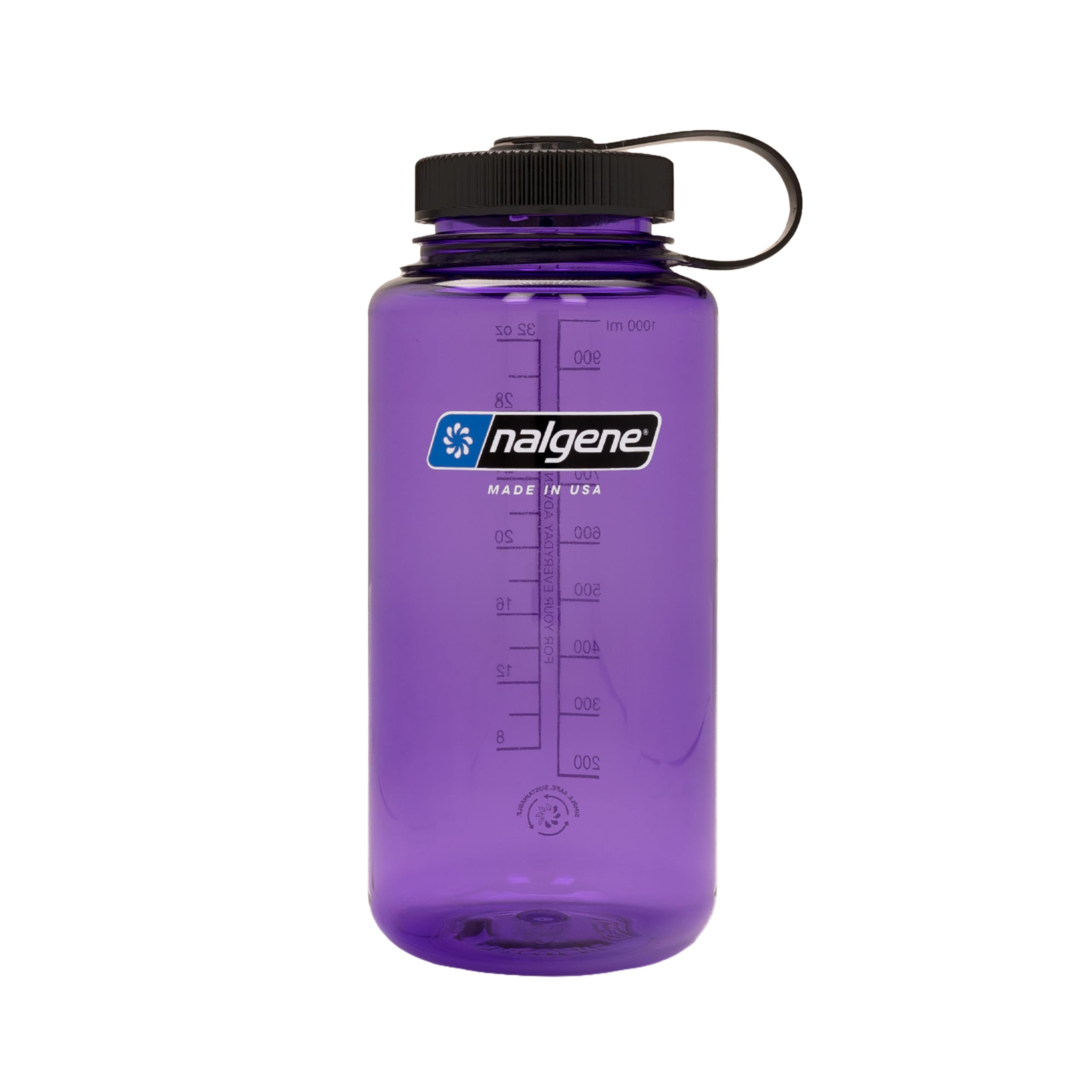 Nalgene 32 oz Wide Mouth Water Bottle | BPA-Free, Durable & Leak Proof, Lightweight Bottle for Hiking & Gym, Work & Travel