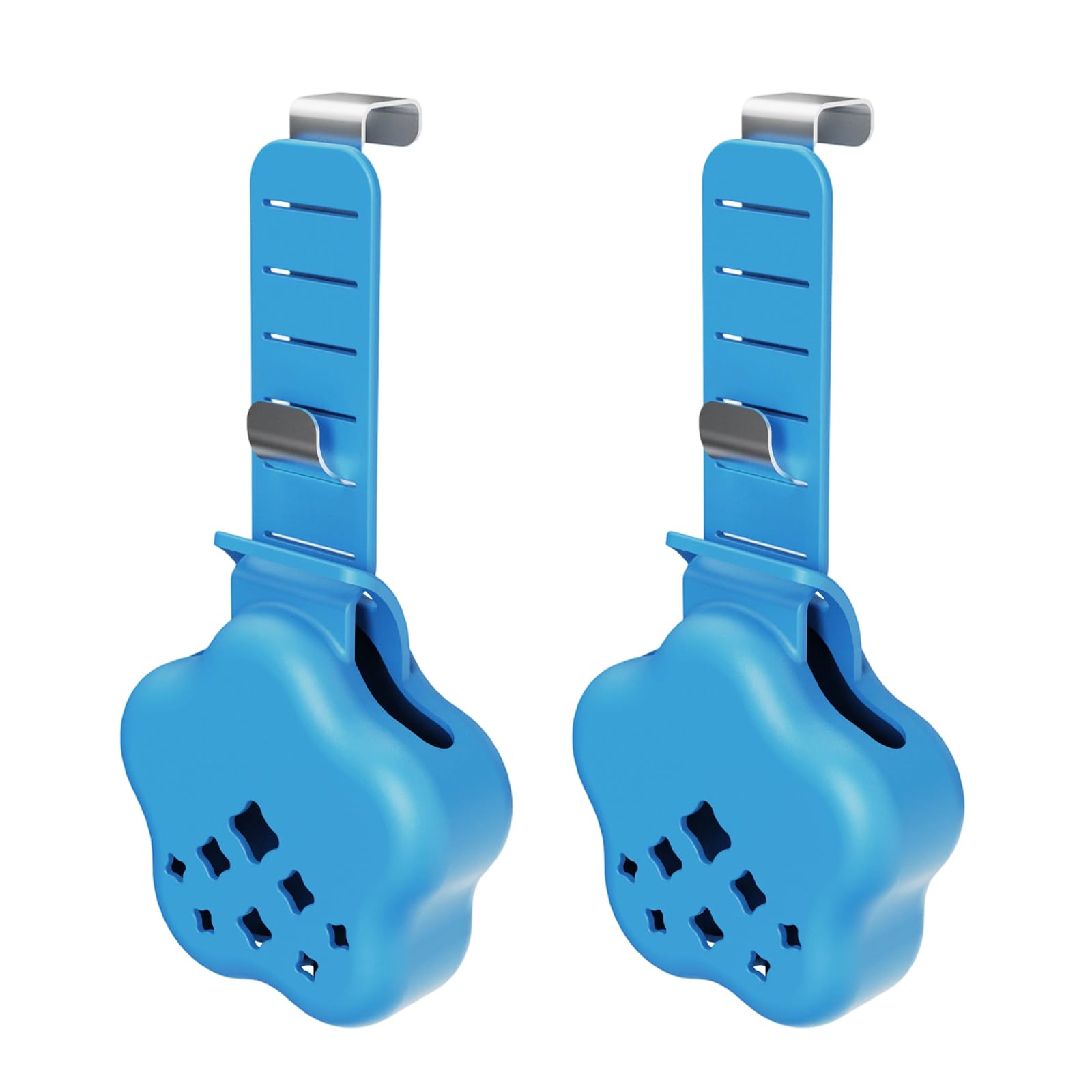 Elnwnnkc Of 2 Piece Mounting Toilet Bowl Tablet Hanger Rustproof Silicone Base and Metal Hook Designing Toilet Tanks Cleaning Tablet Holder