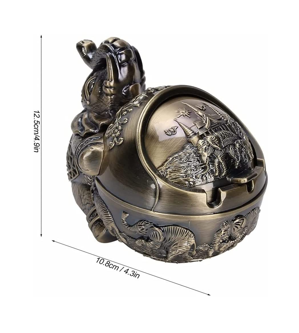 Amazon.co.jp: 灰皿 ヴィンテージメタル灰皿防風灰皿蓋付き