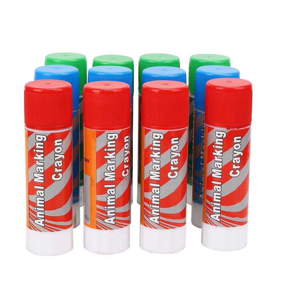 12PCS duże oznakowanie zwierząt kredki czerwone zielone niebieskie markery kolorowe dla świń