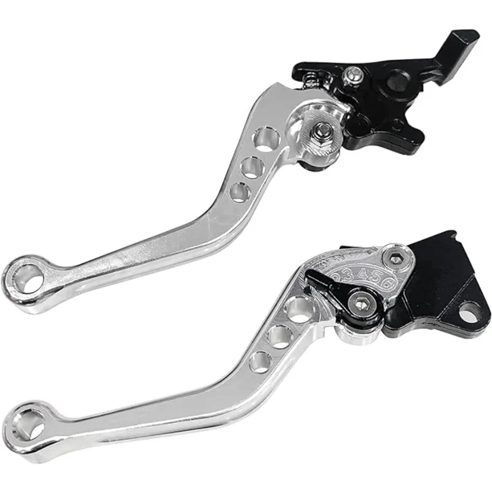 Gjihkwgz Motorcycle Brake Clutch Lever for BMW for Suzuki Universal Motorcycle Clutch Brake Handle Drum Lever Motorbike Accessories Alloy CNC Clutch Brake Lever(Sliver)