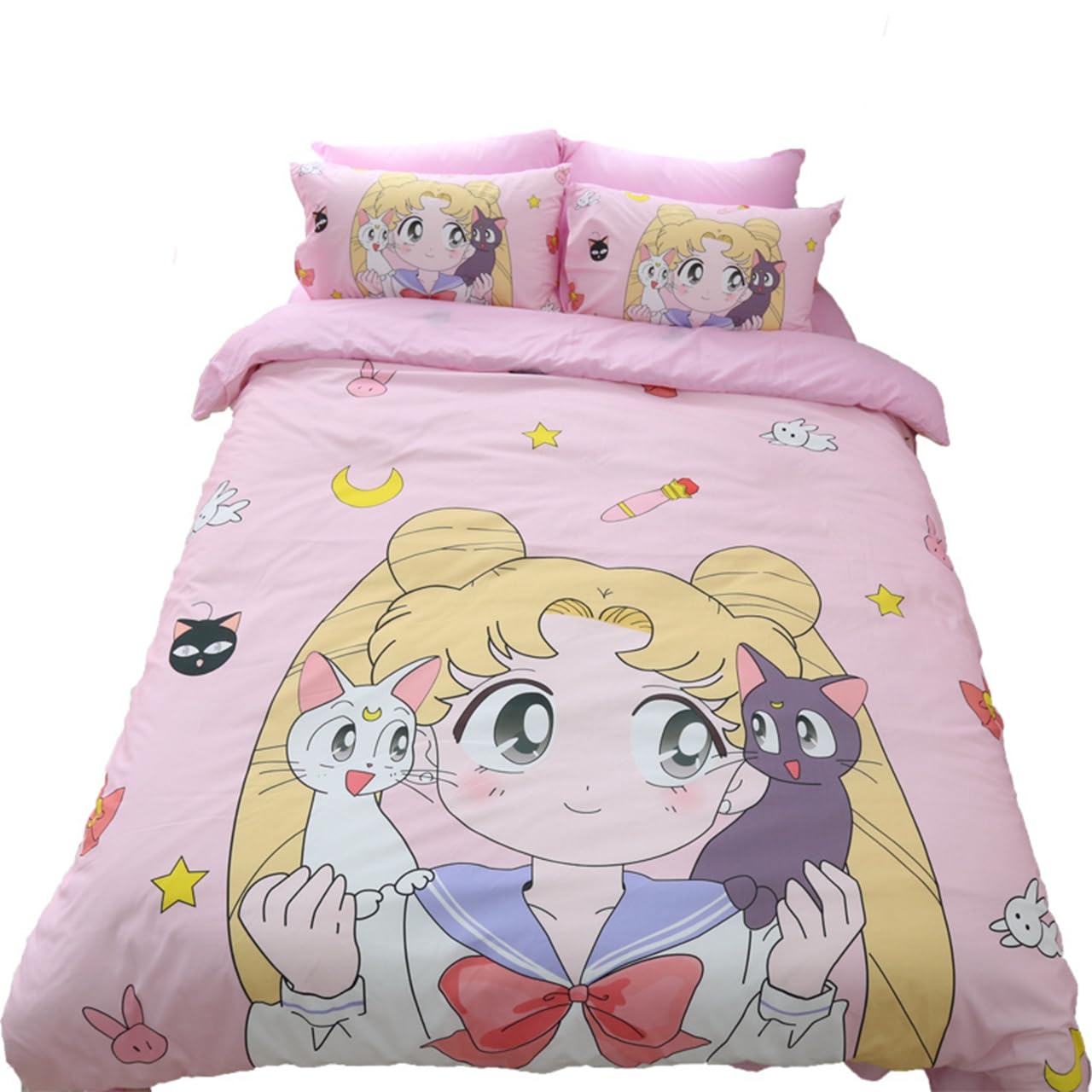 Amazon｜美少女戦士セーラームーン 布団カバー 3/4点セットシーツ 寝具