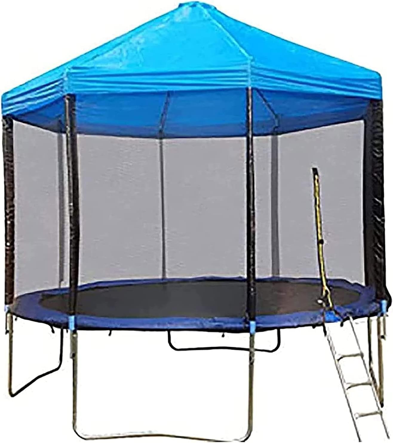 Pare-soleil de trampoline imperméable et auvent en tissu Oxford bleu 3,05 m