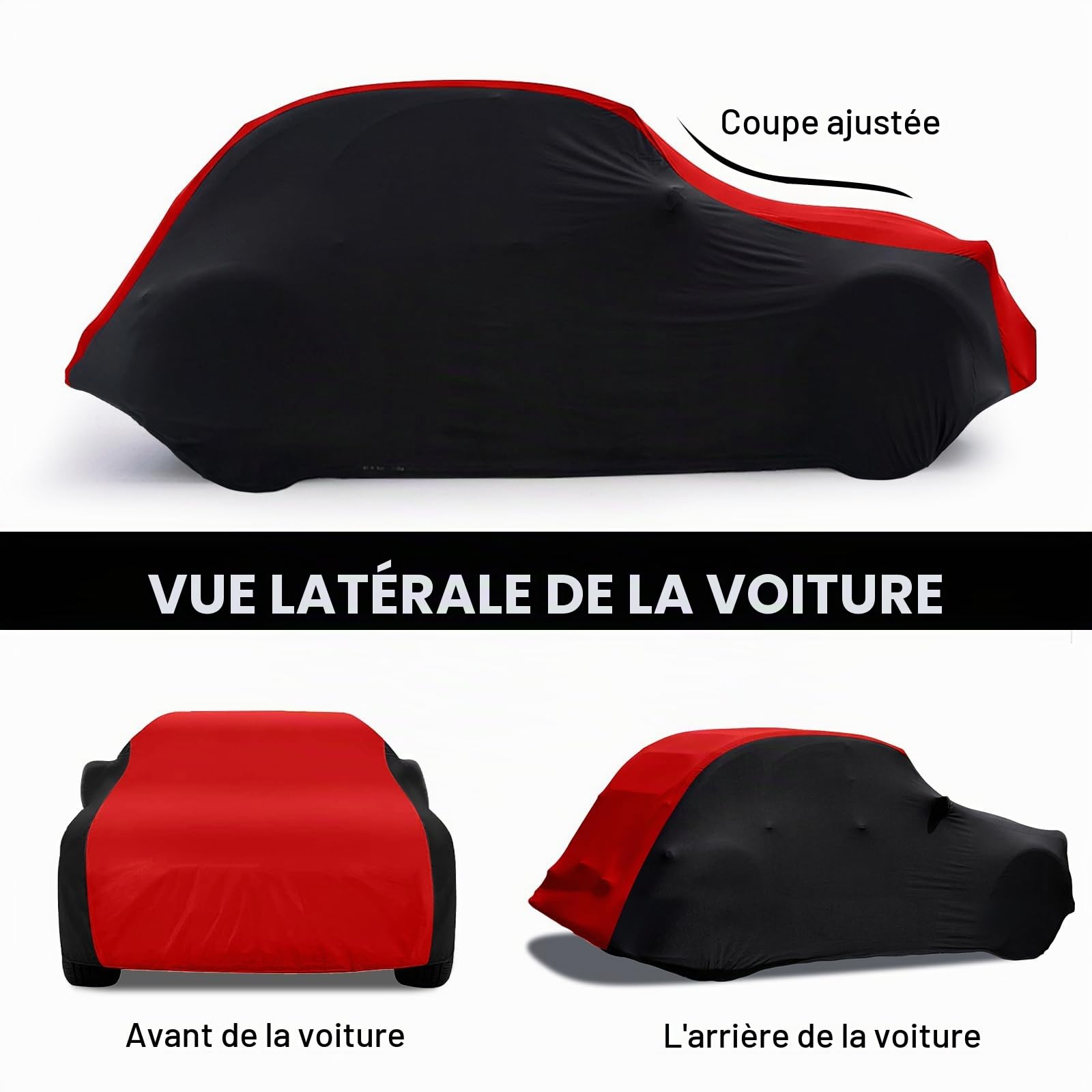 Housse de Protection Intérieure Remplacement pour Citroen 2CV 1948-1990 Citroen Dyane 1967-1983, Tissu Élastique Respirant, Protection sur Mesure pour Garage et Exposition