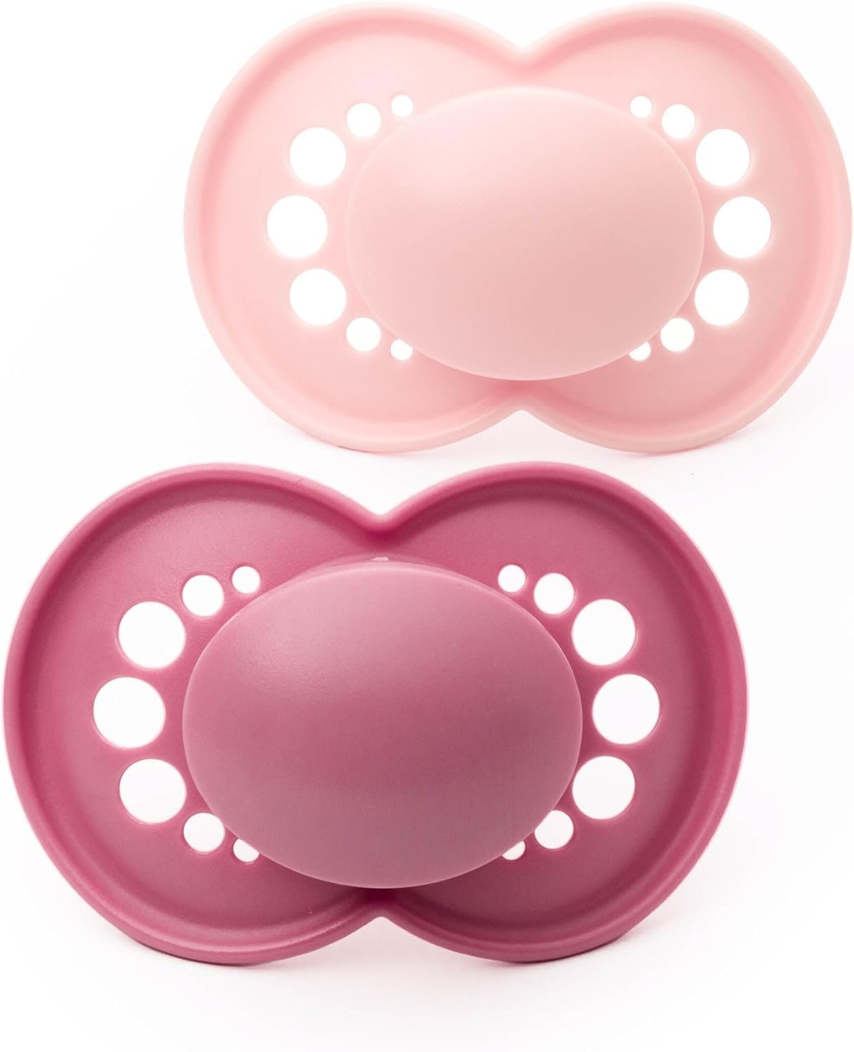 MAM Original Soothers | 6-18 Months | 2 Pack | Comes in Dummy Steriliser Case | Orthodontic Design | Baby Accessories | Pink/Lilac (Various Designs)