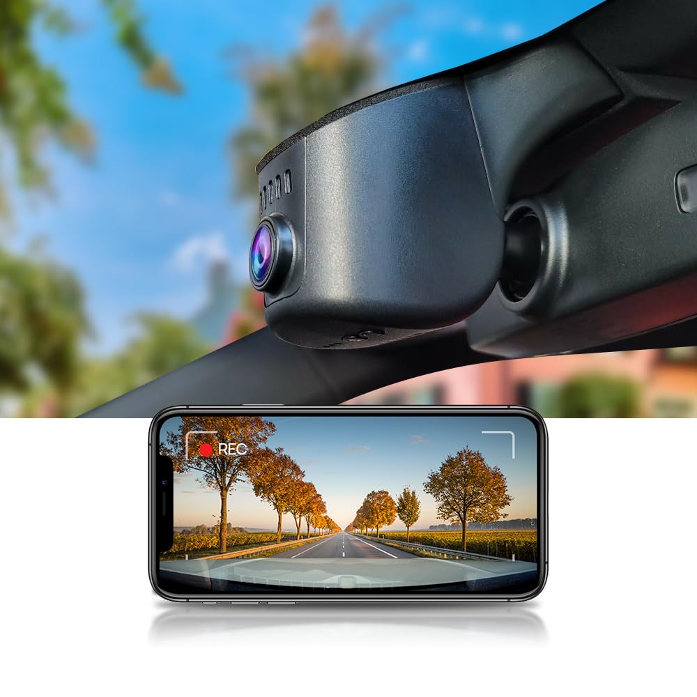 Fitcamx Dashcam 4K Kompatibel mit Cupra Terramar 2024-2026 (HD2-7708), OEM Dash Camera für Autos, UHD 2160P Video WiFi, G-Sensor, Loop-Aufnahme, Nachtsicht, WDR Dash Camera, Plug & Play, 64GB Karte