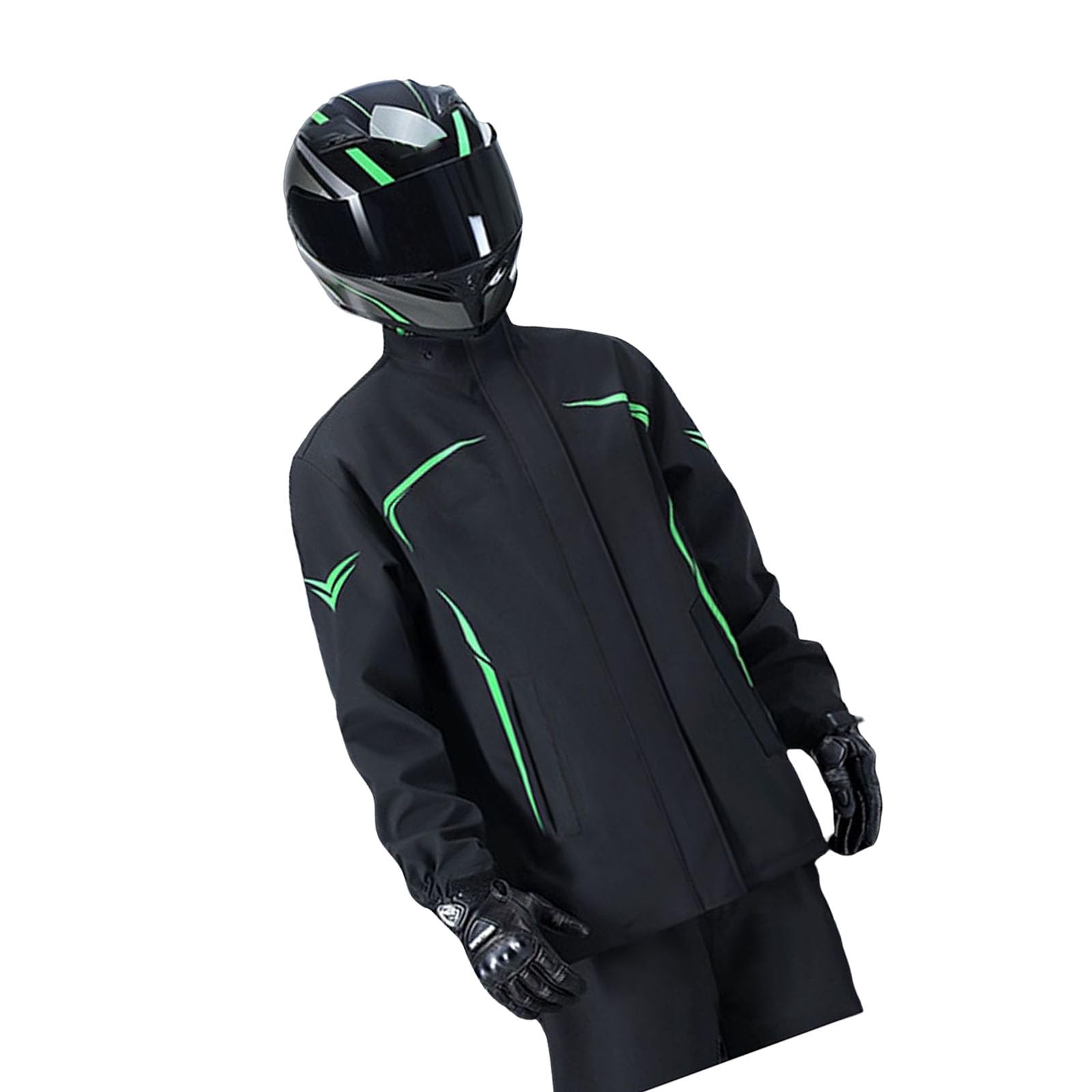Générique Ensemble de vêtements de Pluie Haute visibilité, résistants déchirures, pour Adultes, Travail en Plein air et Combinaison de Pluie Respirante Contre Les tempêtes