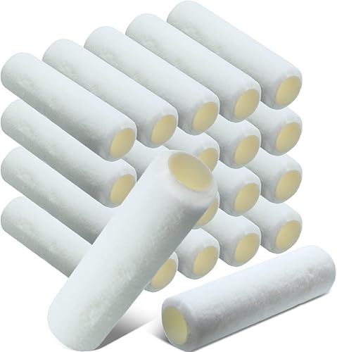 Cubiertas de rodillo de pintura de 9 x 38 pulgadas, cubiertas de poliéster para rodillo de pintura para pintar paredes, techos, suministros de