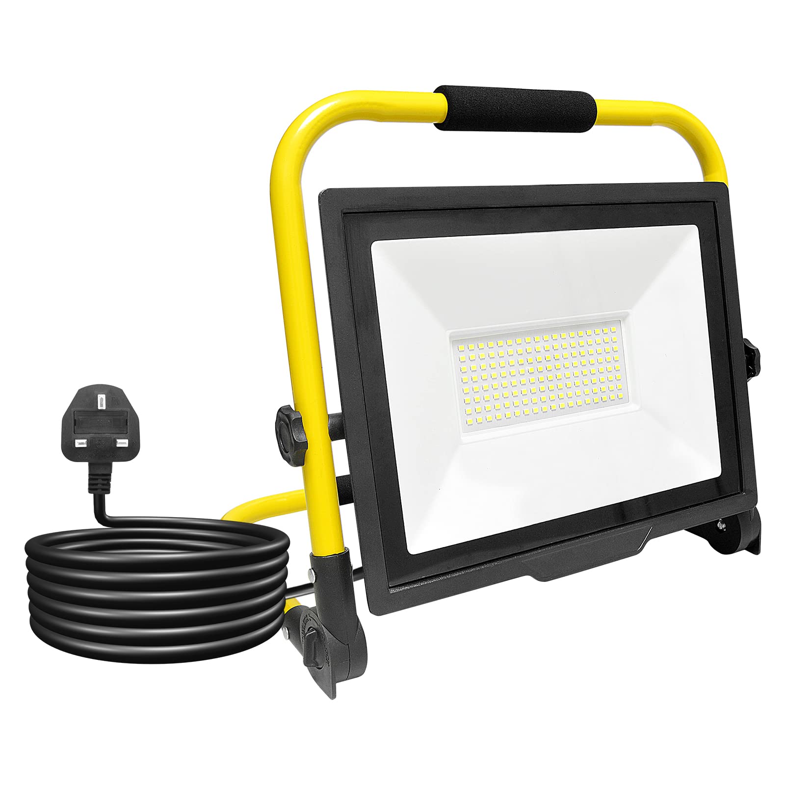RIGIDON 100W Portable LED Work Light with 3M Cord, 10000LM Job Site Light