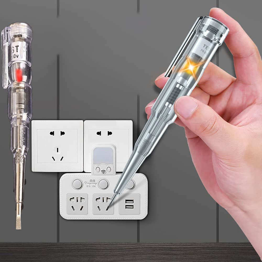 Responsive Electrical Tester Pen, Non Contact Voltage Tester Pen, 70-250V Responsive Voltage Detector Pen Bright Led Light?Waterproof (1PCS)