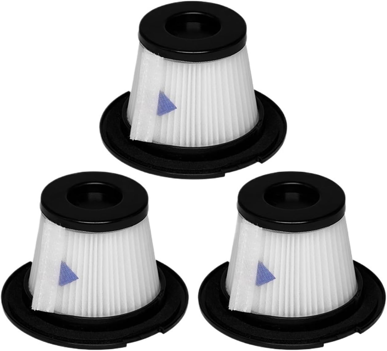 Vacuum Cleaner Replacement Parts Hepa Filter. Compatible for Dibea T6 / C17 / T1 / SC4588. Compatible for MOOSOO K17. Handheld Cordless Vacuum Cleaner Accessories (Color : 10PCS)