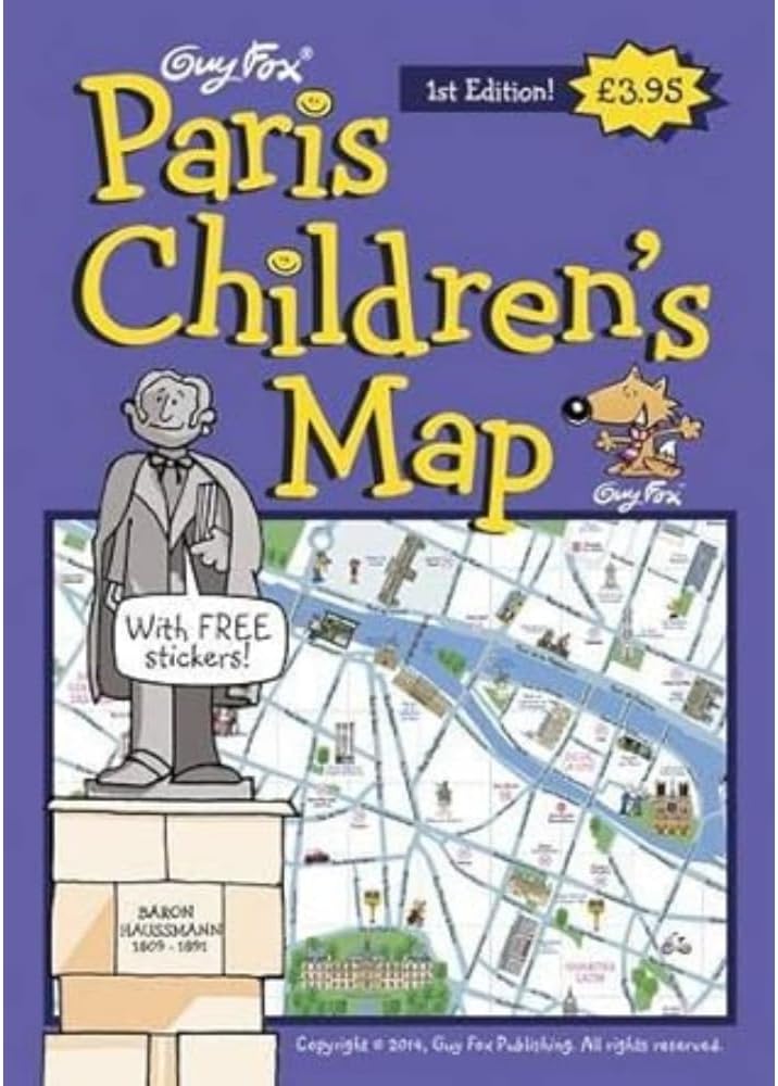 Guy Fox Maps for Children: Paris Children's Map