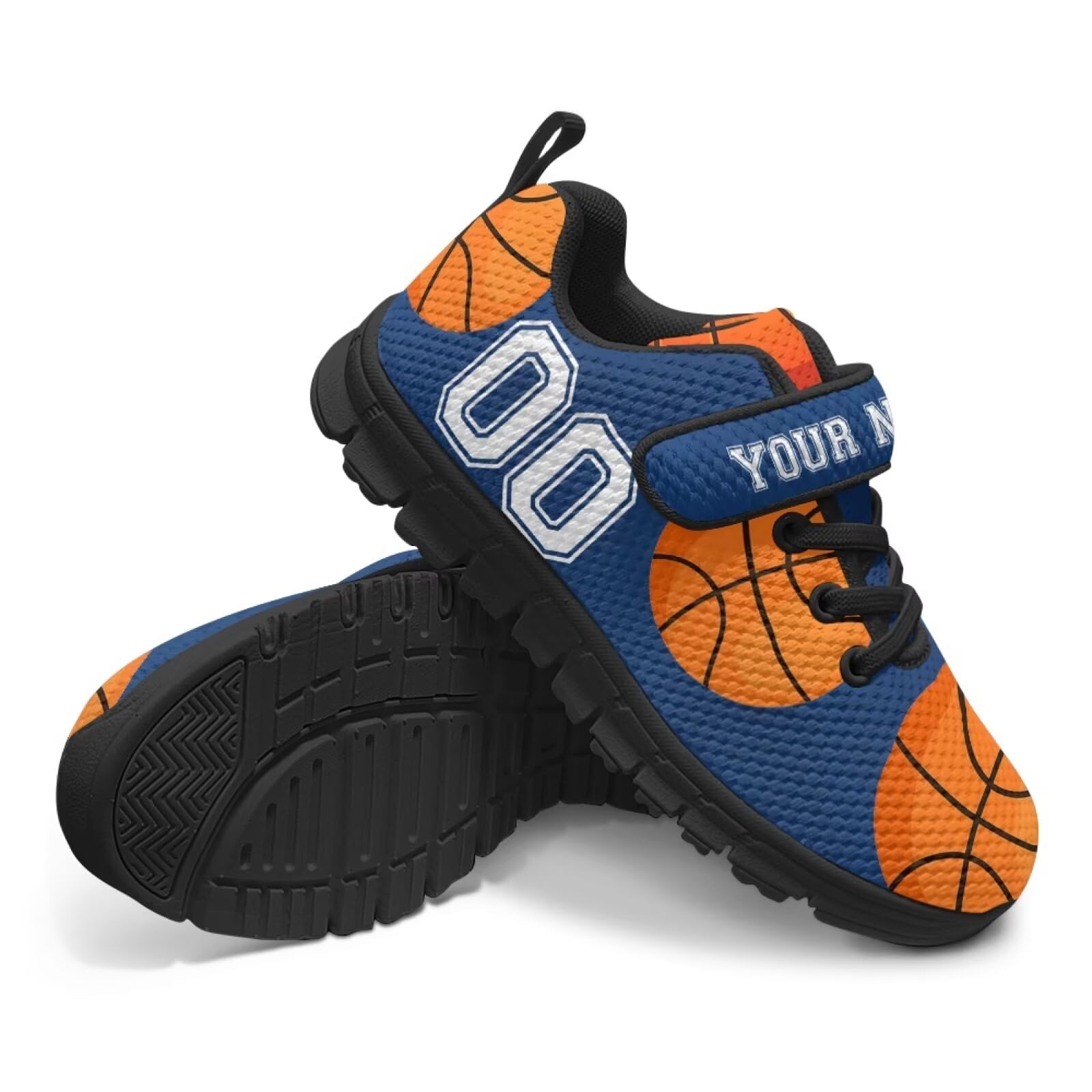 Pointodoor Basketball Shoes for Boys Size 11 Little Kid Custom Sneakers with Single Buckle Breathable Lightweight Running Shoes Kids Mesh Athletic Sneaker