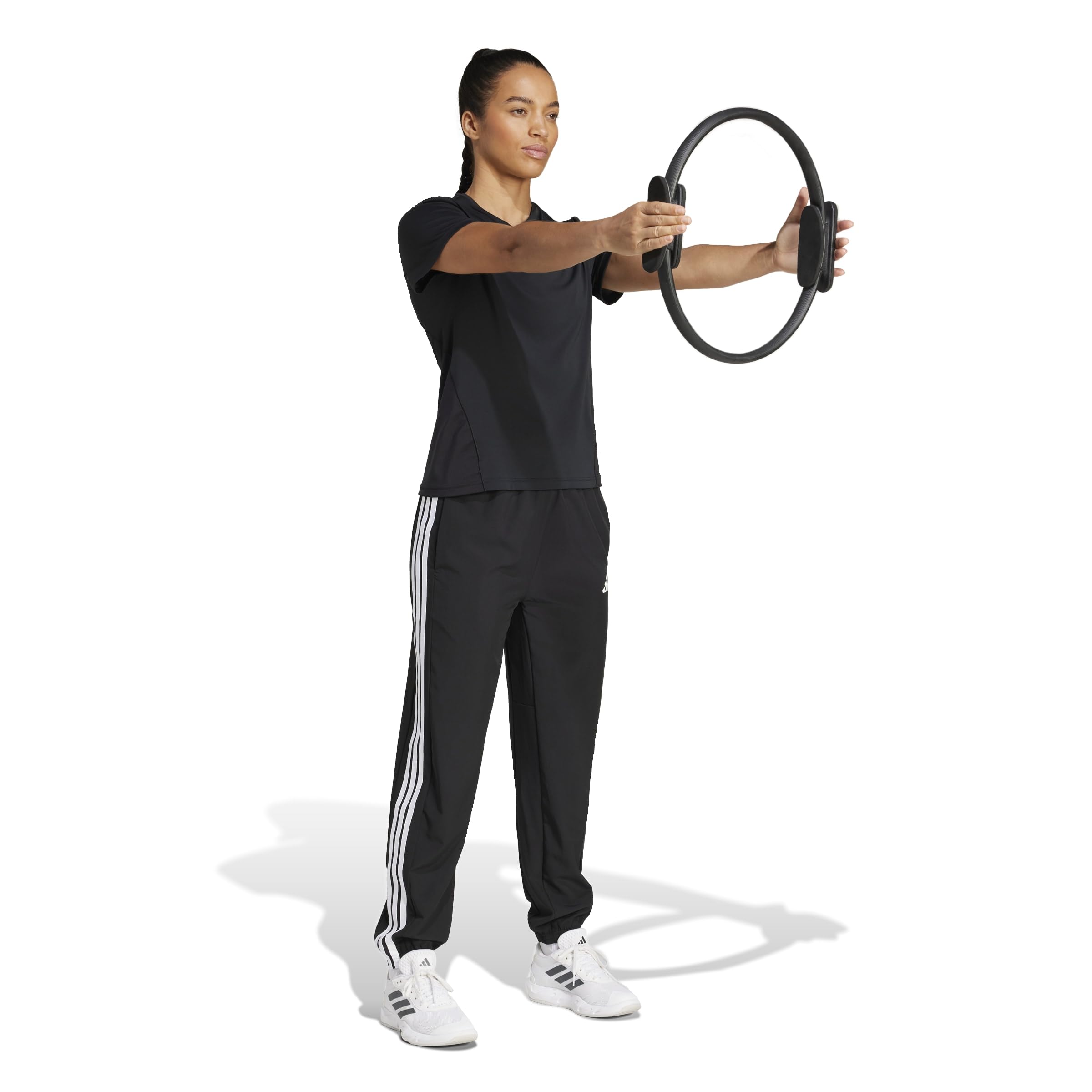 adidas Women's Pantalón Train Essentials Woven 3 Bandas