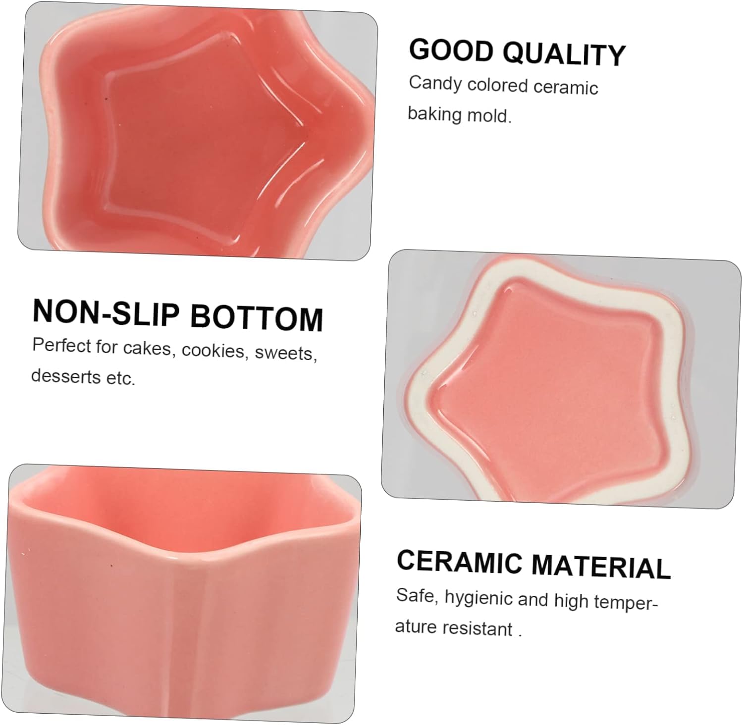 Lot de 5 Mini-moules à pâtisserie en Porcelaine, ramequins en Porcelaine, moules à pâtisserie