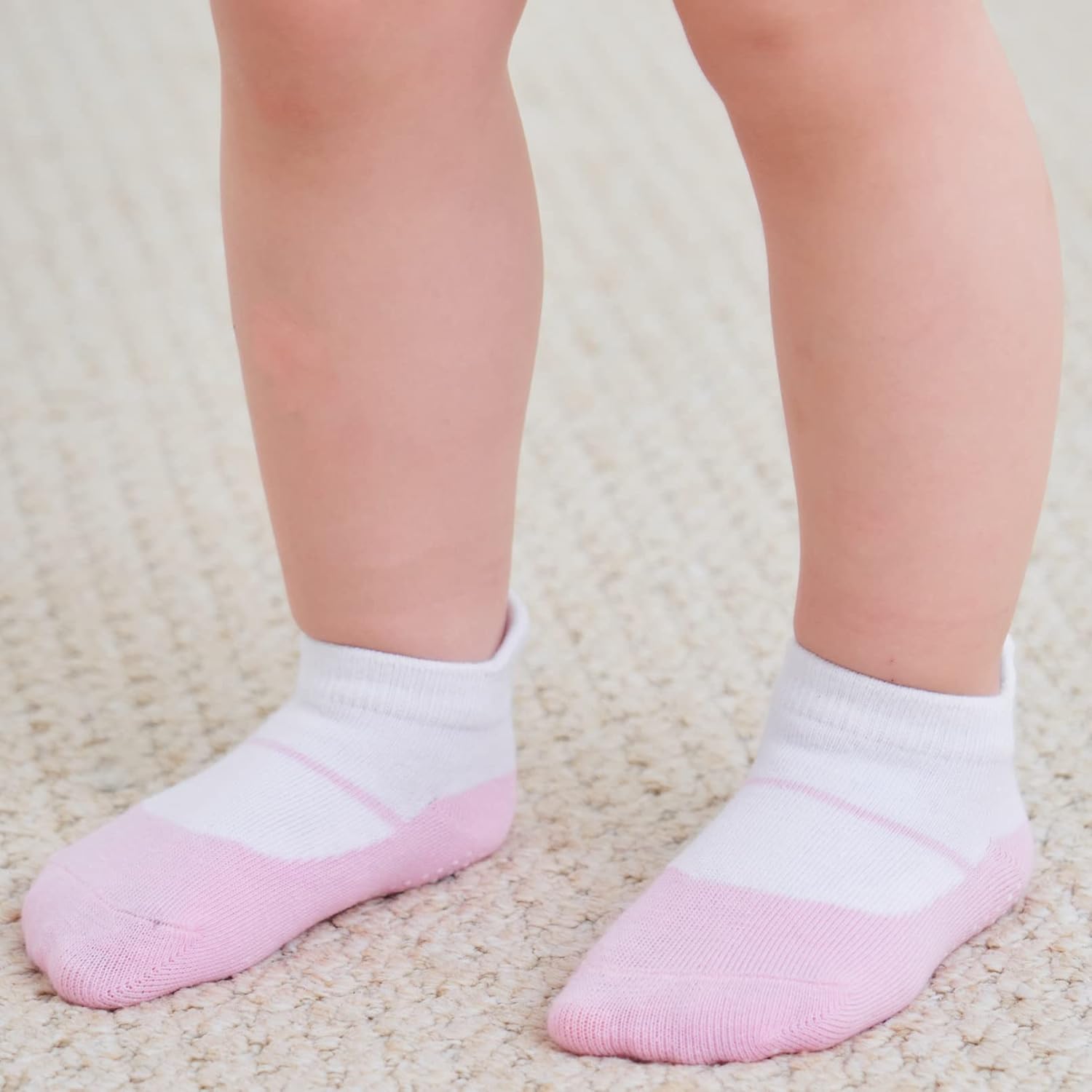 Zaples Baby Non Slip Grip Ankle Socks with Non Skid Soles for Infants Toddlers Kids Boys Girls - Image 4