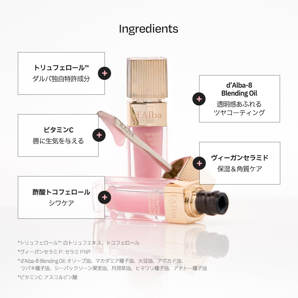 Amazon.co.jp: 【d'Alba公式】プランピング リップグロウ & ハンド