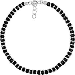 shiyara jewells 92.5 Sterling Silver (Chandi) Exclusive Payal Anklet with Black Beads | with Certificate of Authenticity and 925 Stamp | 6 Month Warranty* (PANPL00009PR)-picture-25