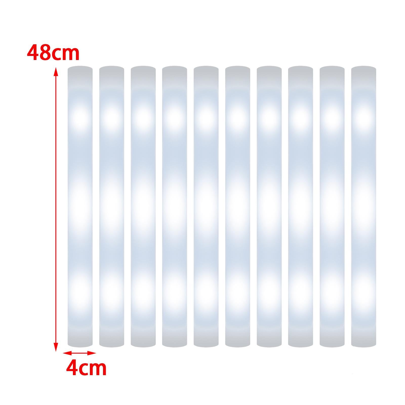 Generic 30 Pezzi Glow Rod Bastone Luminoso LED Schiuma per Feste Bambini Asta Spugna Luminosa Lunga Durata Gadget Divertente Animazione Adatto per Matrimoni E, 20 pezzi