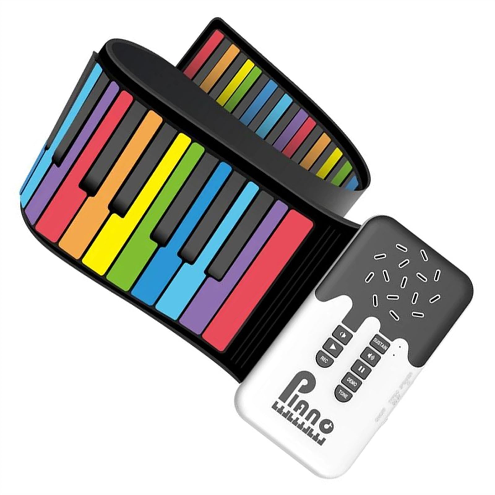 Pianoforte Roll-up Flessibile Con Tastiera Digitale A 49 Tasti Con Altoparlante Pianoforte Elettronico A Mano Per Gli Amanti Della Musica Pianoforte Elettronico per Principianti