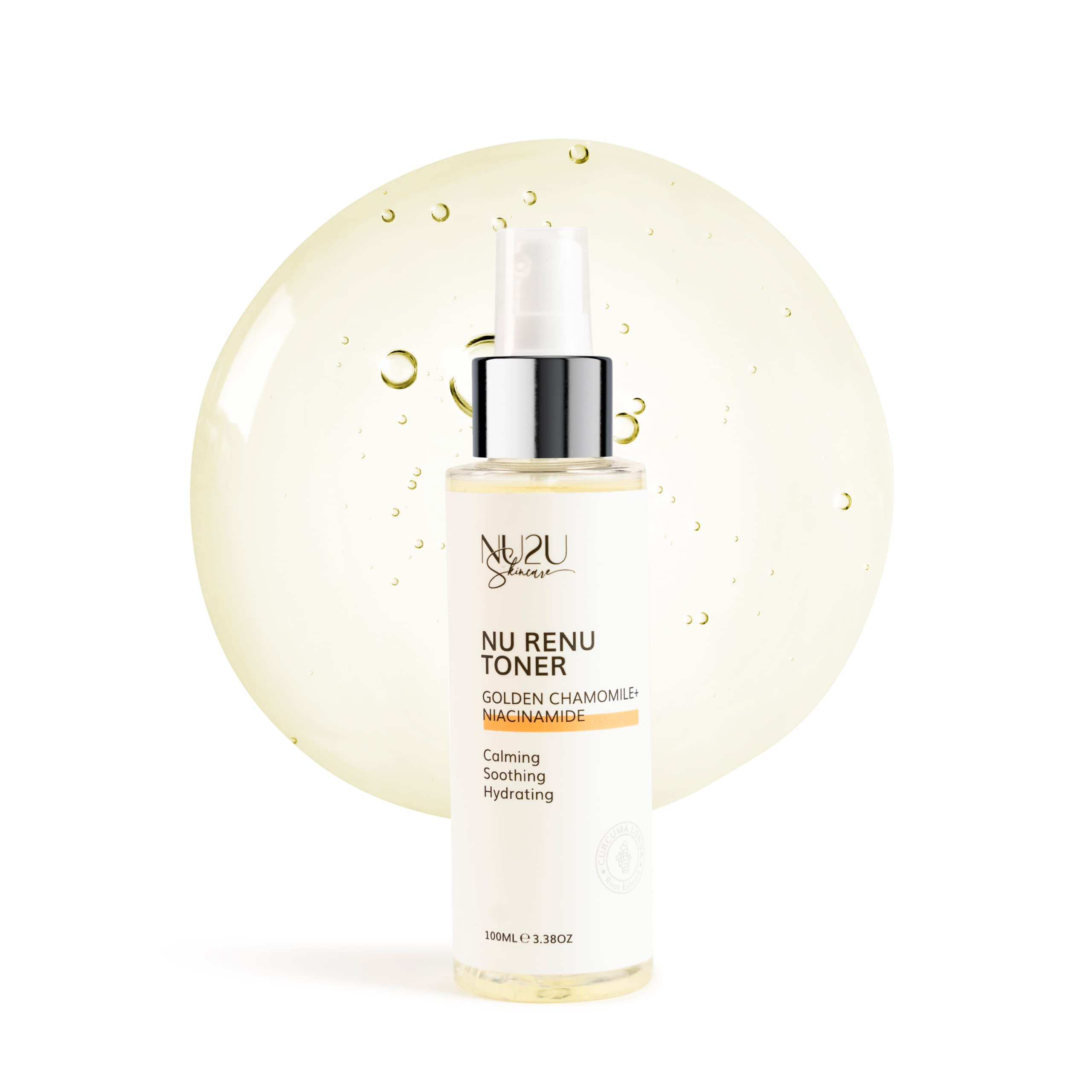 NU2U SkincareNU Renu Toner | Niacinamide Facial Toner for Hyperpigmentation | Pore Reducing Toner Minimizes Enlarged Pores | 3.38 fl. Oz