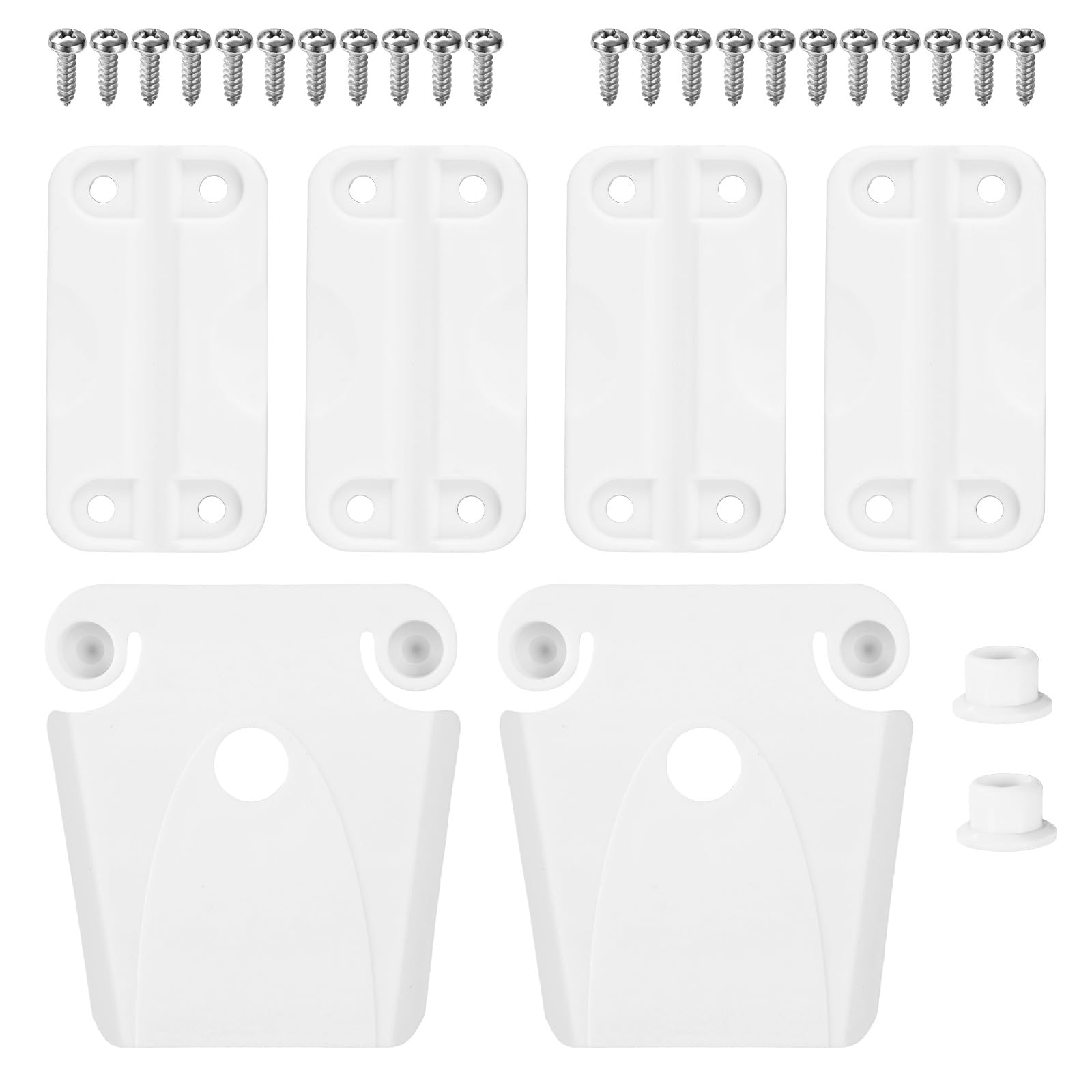 Cooler Hinge and Latch Kit for Igloo, Includes 4 Hinges 2 Latches 2 Latch Posts and 22 Stainless Steel Screws Practical Cooler Replacement Parts Compatible with Igloo 50-165QT
